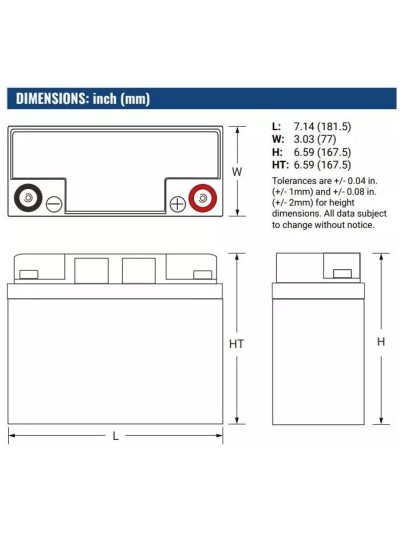 PS12180B-FR Powersonic 4pcs