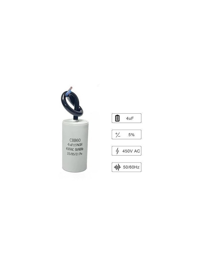 4uF 450 V condensateur à fil