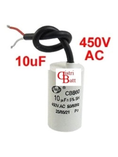 10uF 450 V condensateur à fil