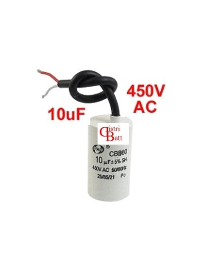10uF 450 V condensateur à fil