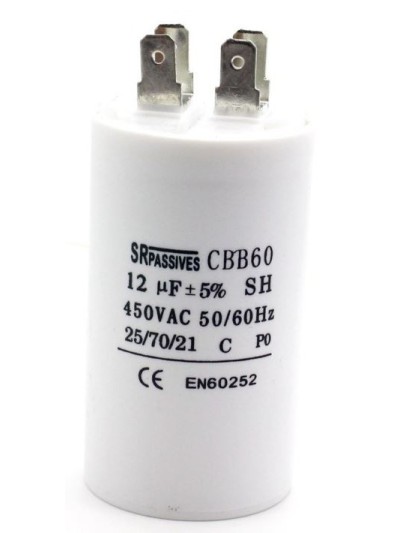 12uF 450 V Condensateur à cosses Faston