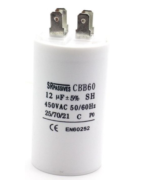 12uF 450 V Condensateur à cosses Faston