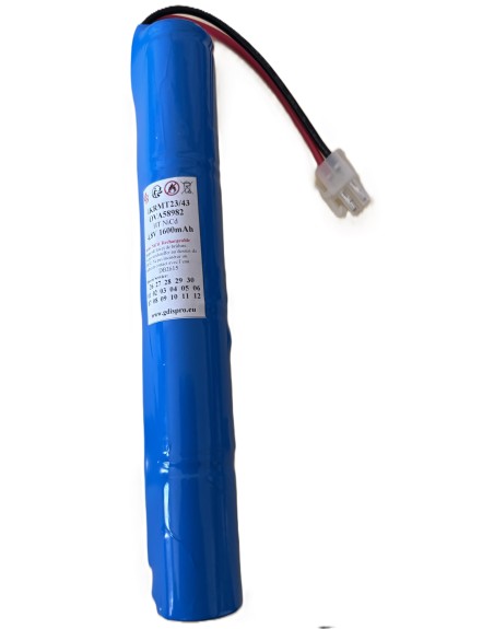 OVA51016/E 4.8V 1.5/1.6 Ah NiCd HT +2pts