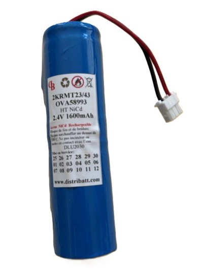 OVA58993 2.4V 1600 mAh NiCd HT + 3points