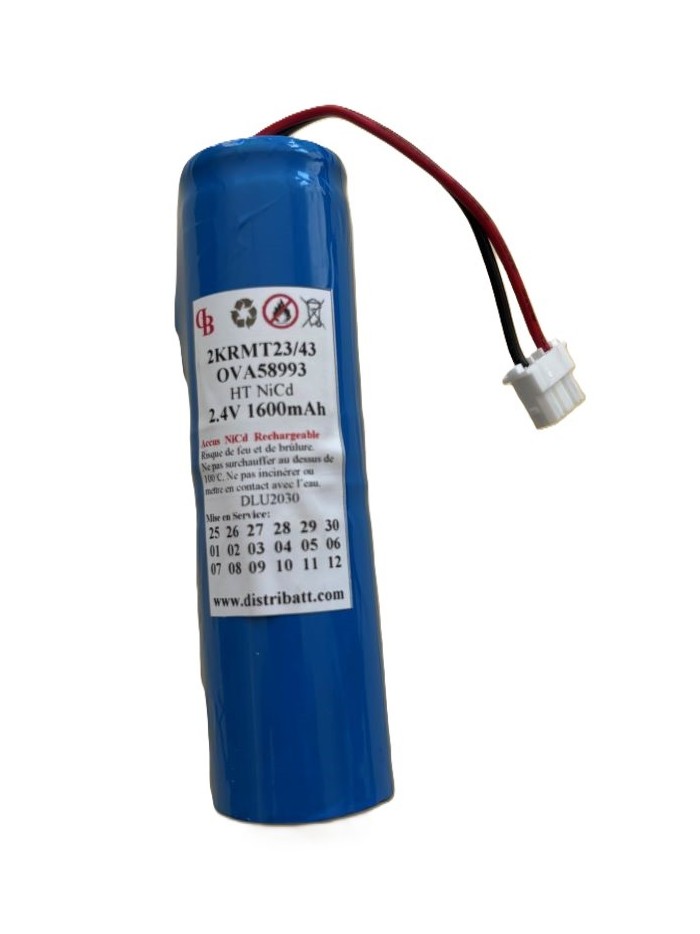 OVA58993 2.4V 1600 mAh NiCd HT + 3points