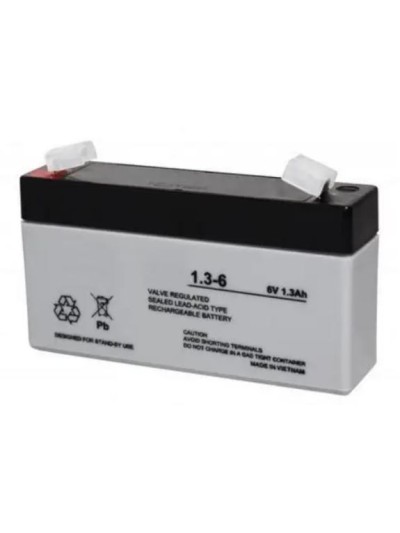 6 Volts 1.2/1.3 Ah Plomb