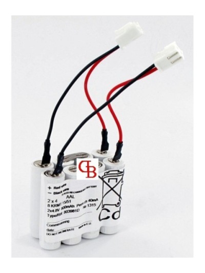 803981 - 805505 2x4.8V 800mAh 2x4VTAAL  NiCd HT