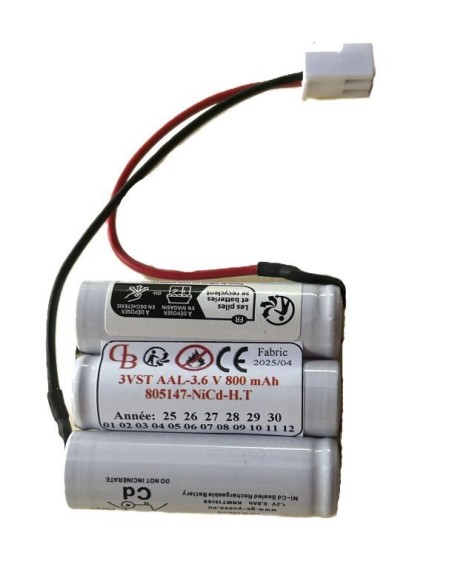 3VTAA-B 805147 3.6V 800mAh NiCd HT