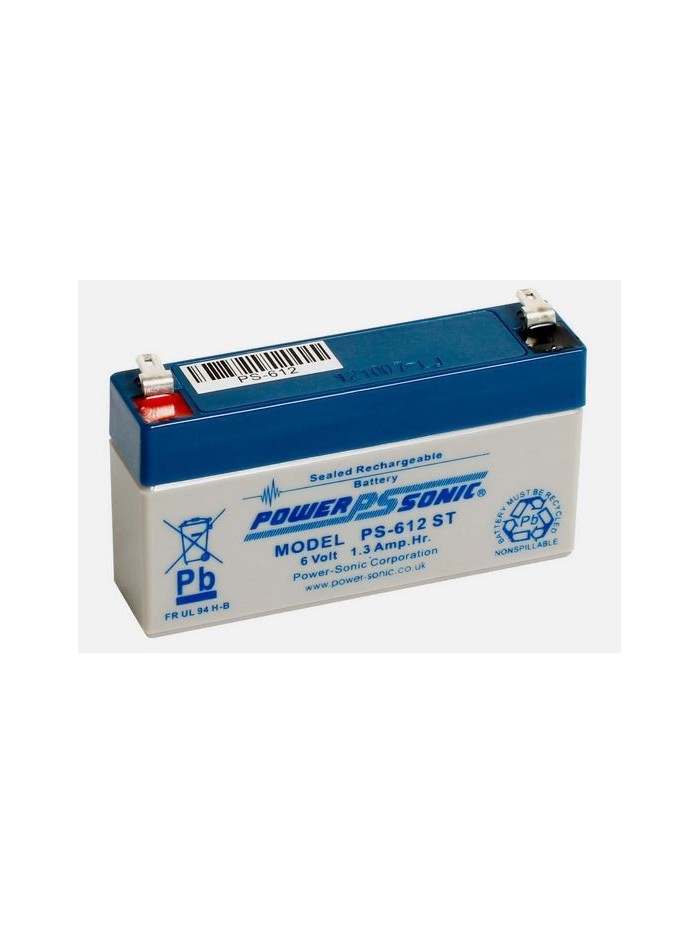 PS-612-ST 6Volts 1.3Ah Plomb