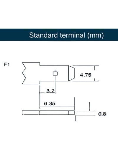 PS-612-ST 6Volts 1.3Ah Plomb