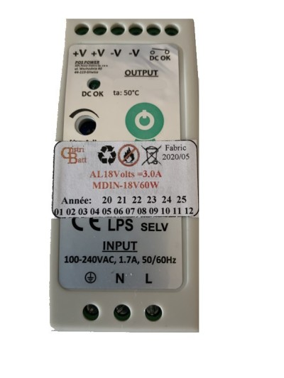 DR60-18 - 18 Volts 3.0 A