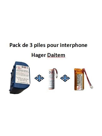 MPU01X + MTU01X + BAT90821 Hager Daitem